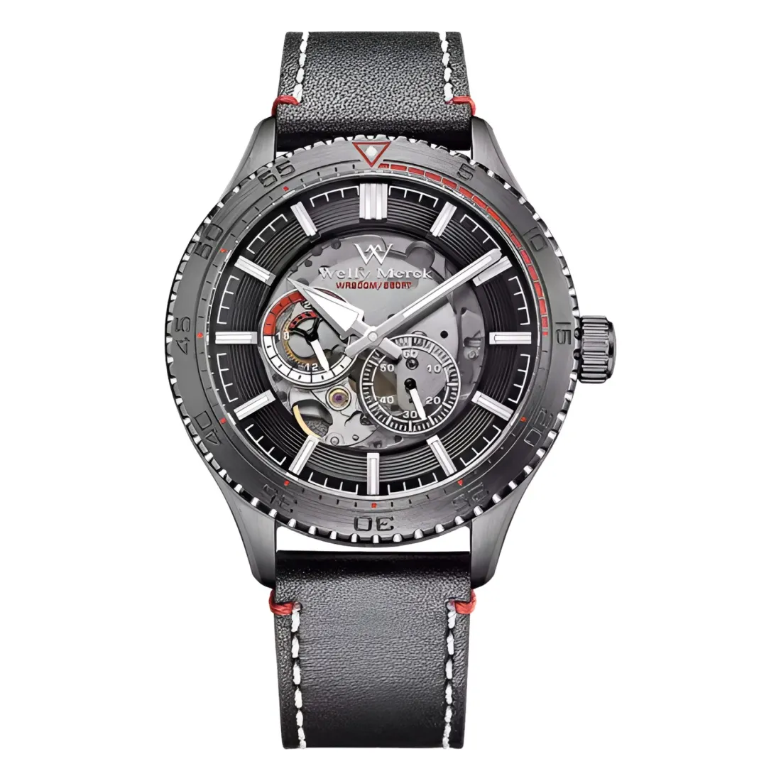 Welly Merck Ocean 066M, preto, pulseira de couro